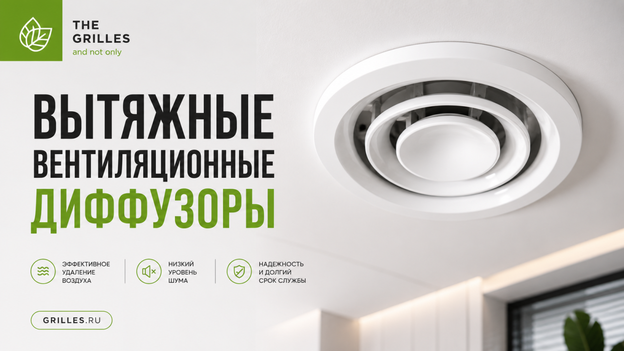 Вытяжные вентиляционные диффузоры